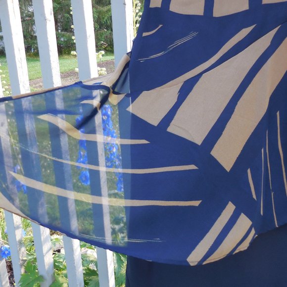 NEXT UK Blue and Tan Tunic - Picture 2 of 6